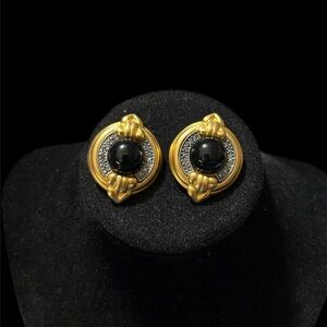 Vintage Runway Marcasite Clip Ons